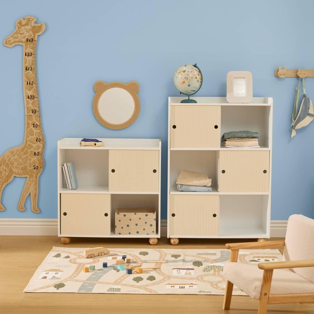 Groeimeter-Giraffe-36x140cm-beige