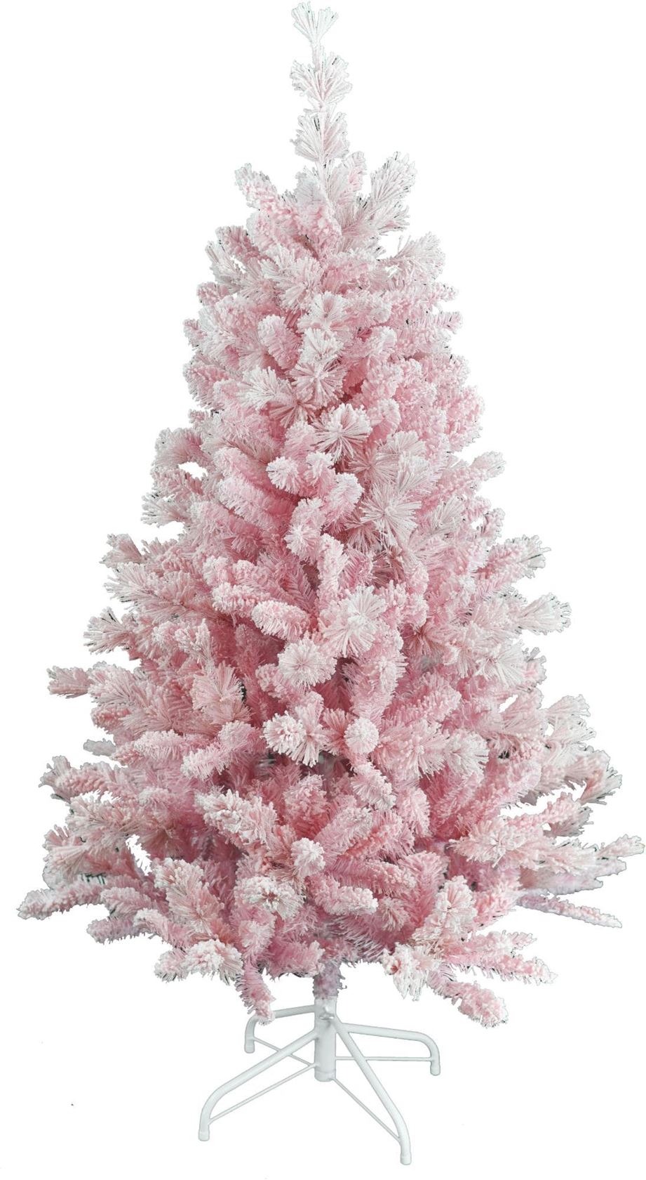 Teddy Pink kunstkerstboom - 180 cm - roze - Ø 97 cm - 658 tips - metalen voet