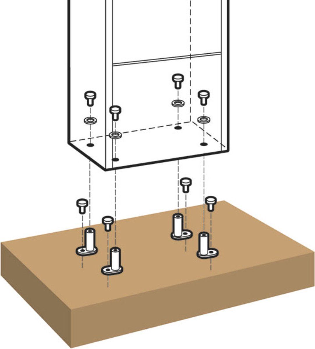 Pakketbrievenbus-BLOC-XL-zwart-cijferslot-105x39x27cm
