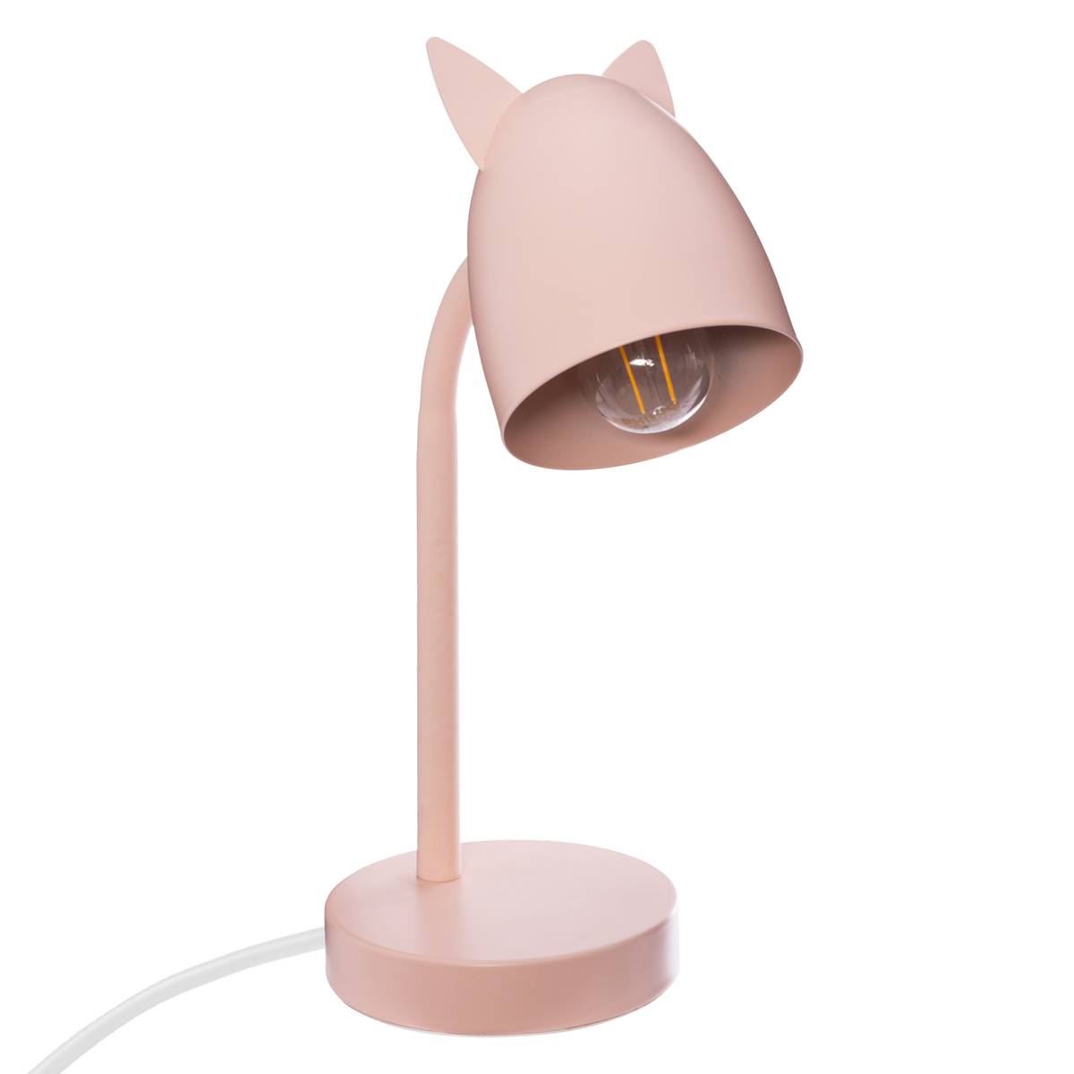 Lamp-H31cm-roze-met-oren-