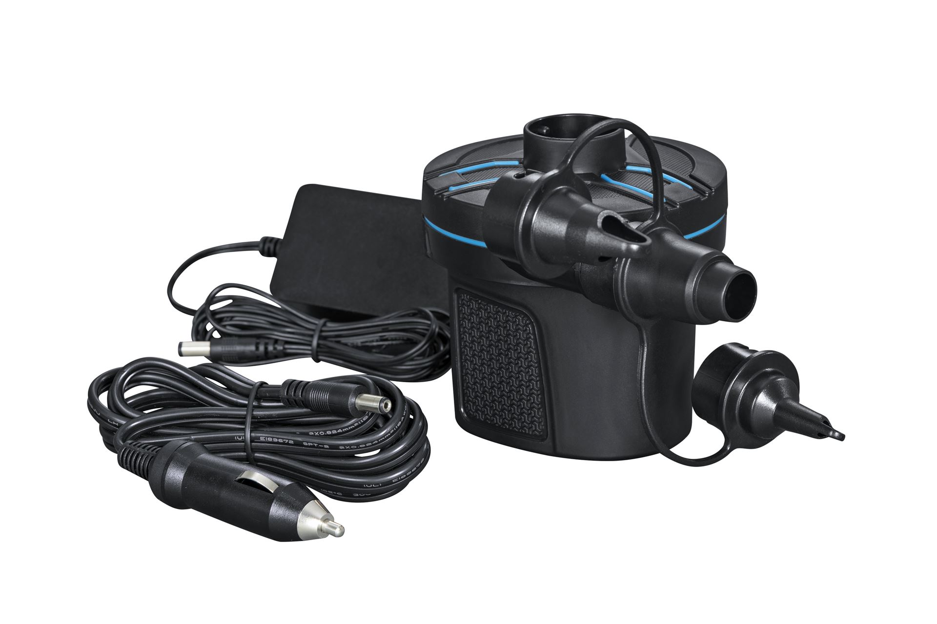 Pompe à air électrique Bestway 'Powertouch' - Convient pour les matelas pneumatiques, les jouets gonflables, les bateaux, ... - 0,03 bar Bestway-PowerTouch-AC-DC-Electric-Air-Pump