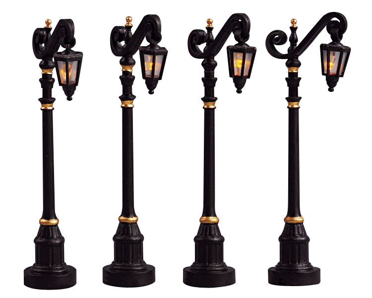 Lemax-Colonial-Street-Lamp-Set-Of-4-B-O-4-5V-