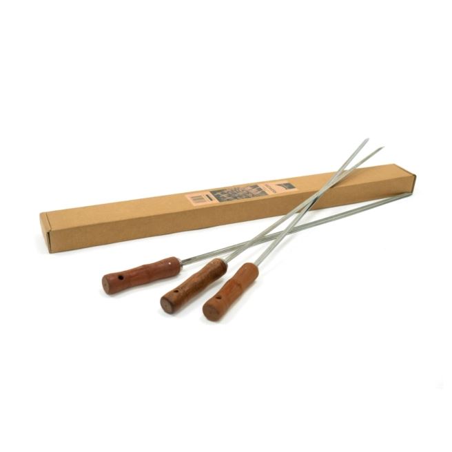 BonFeu-BonSkewer-3-Stuks-75-cm-Spiezen-BBQ-Vleespennen-Staal