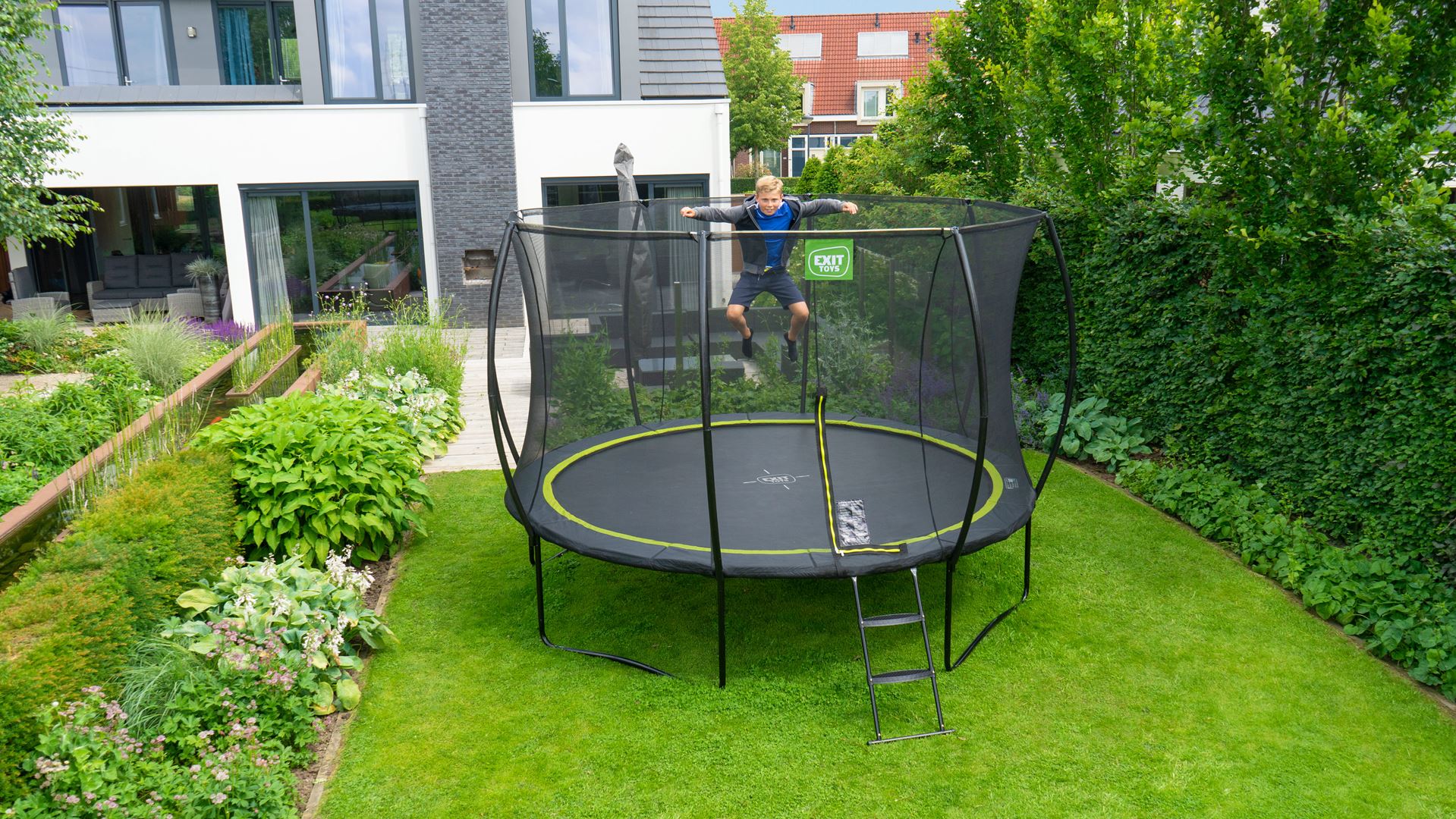 EXIT-Silhouette-trampoline-366cm-zwart