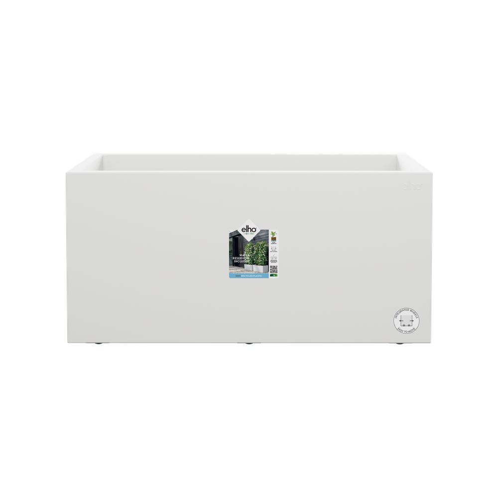 elho Vivo Next Lang 60 - White (White) - L 59 x W 30 x H 29 cm - Ideal for indoors and outdoors - 100% recycled