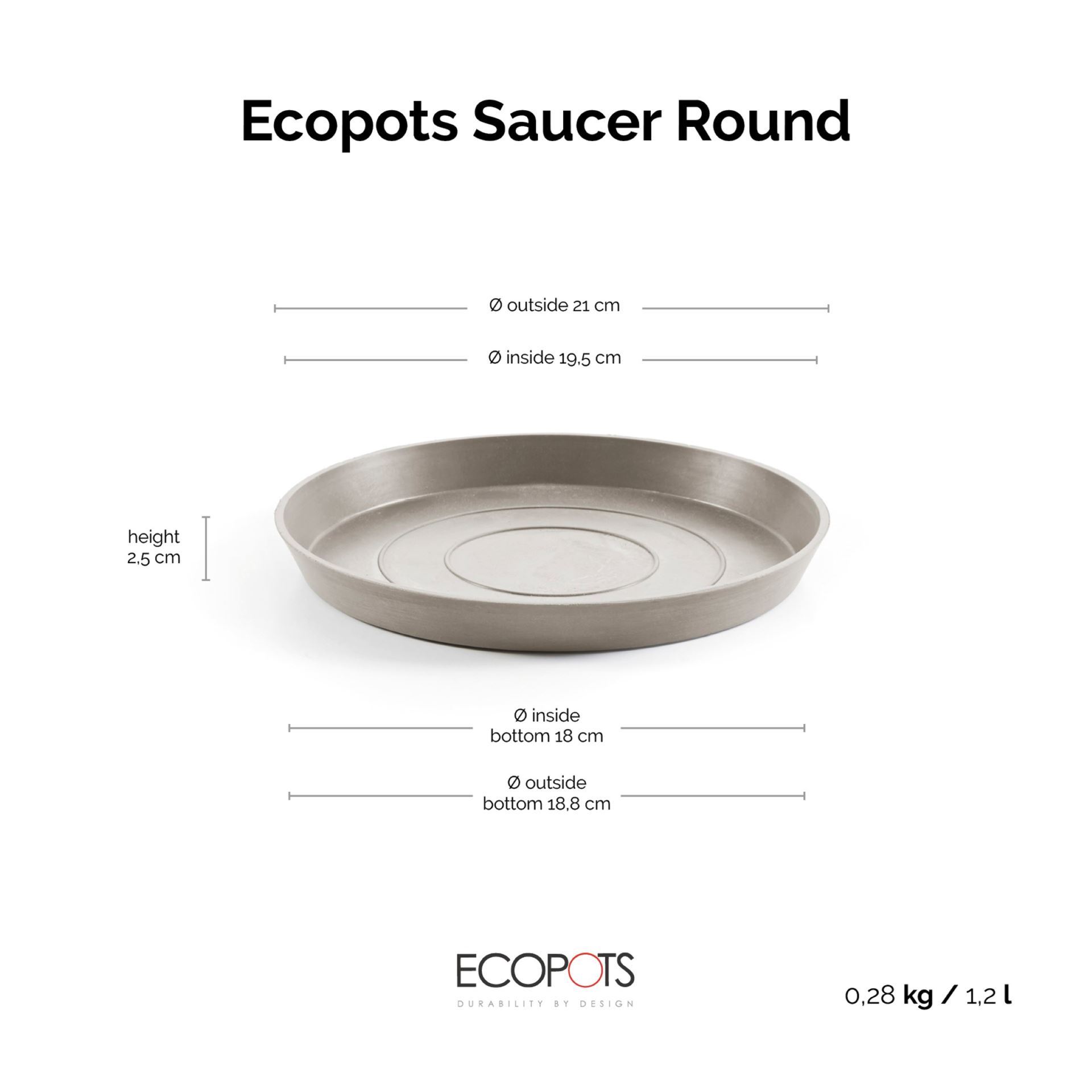 Ecopots-onderschotel-rond-taupe-25-cm-H2-5-cm