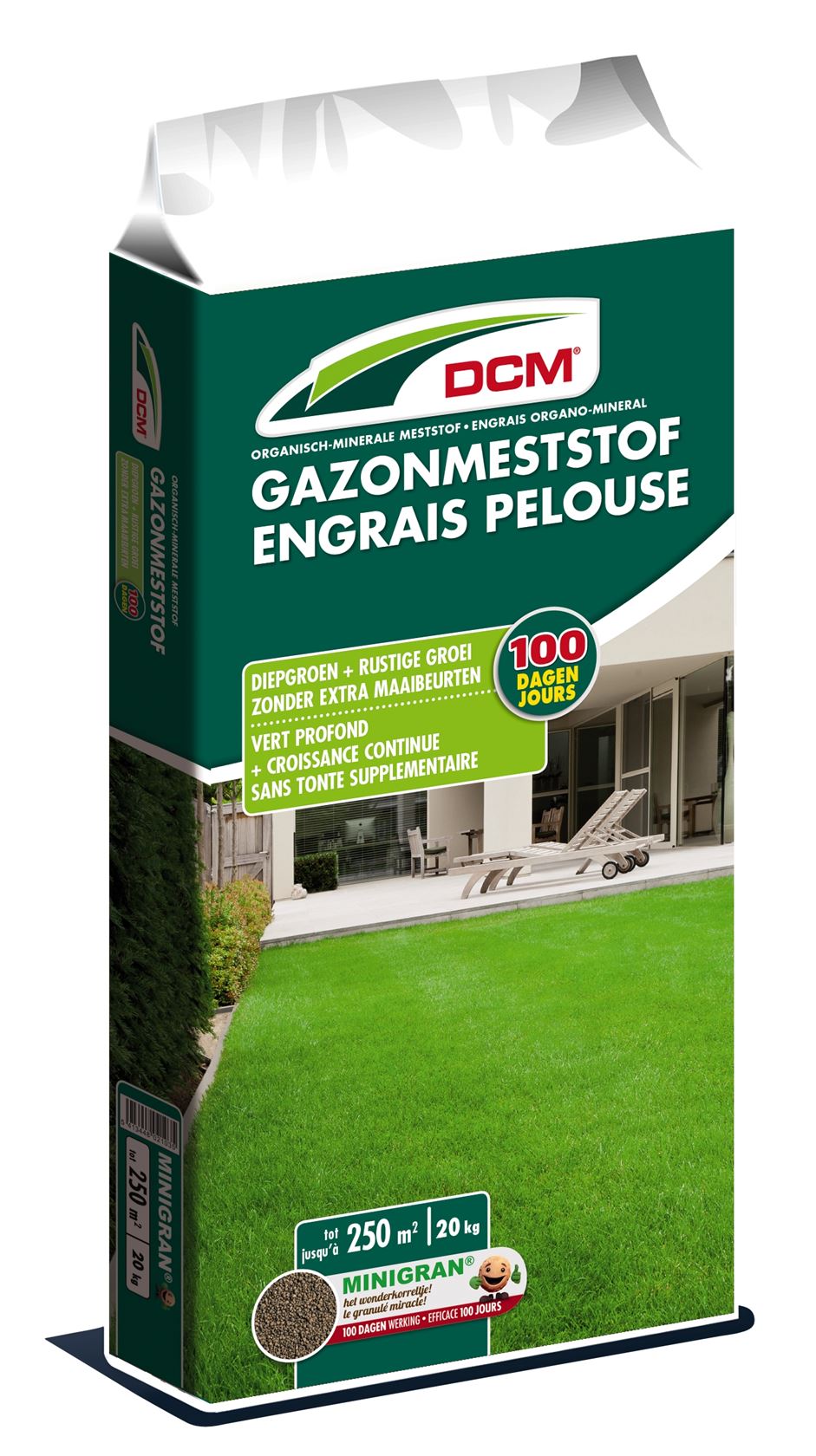 DCM gazonmeststof - 20kg voor 250m²