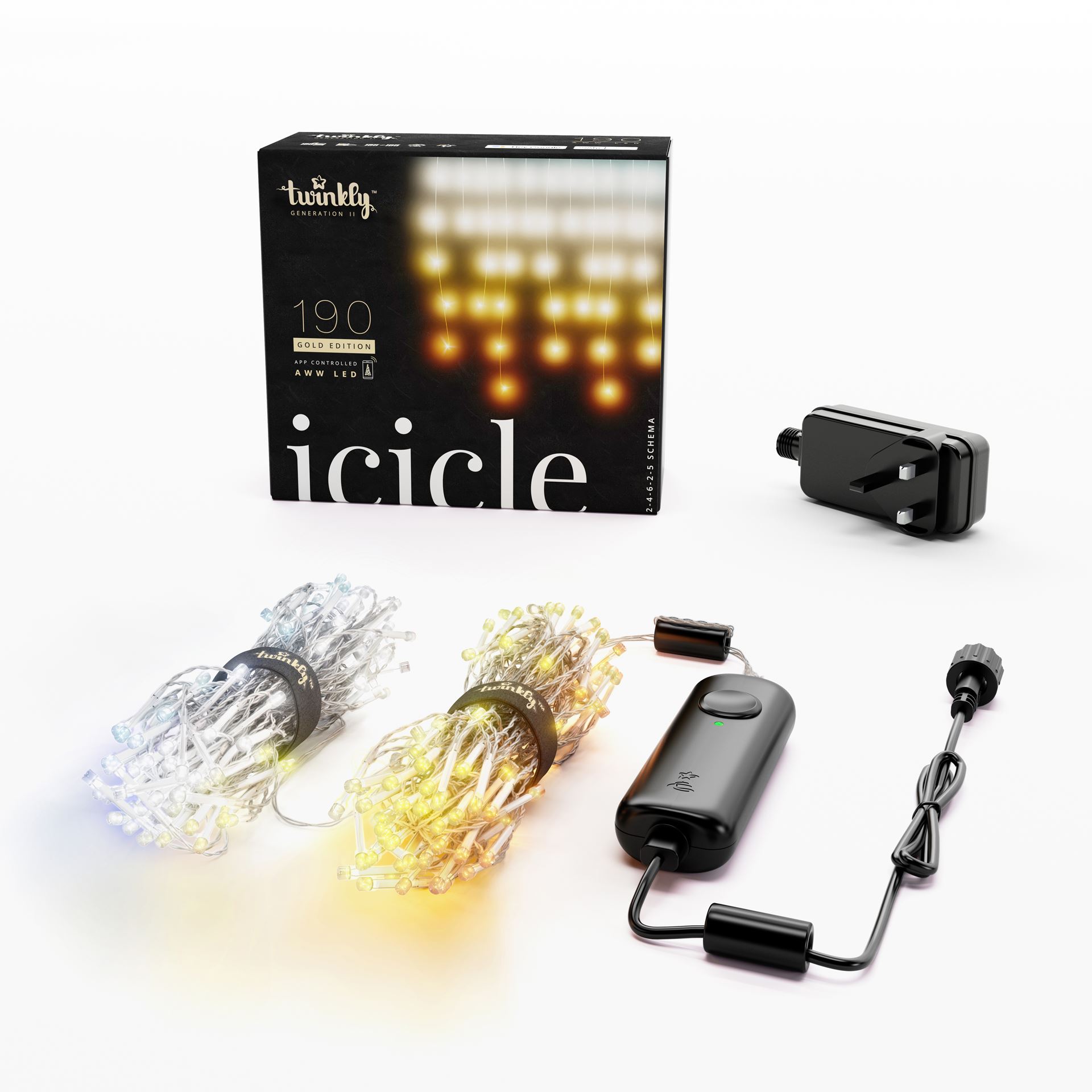 Twinkly-Iciclelight-190LED-AWW