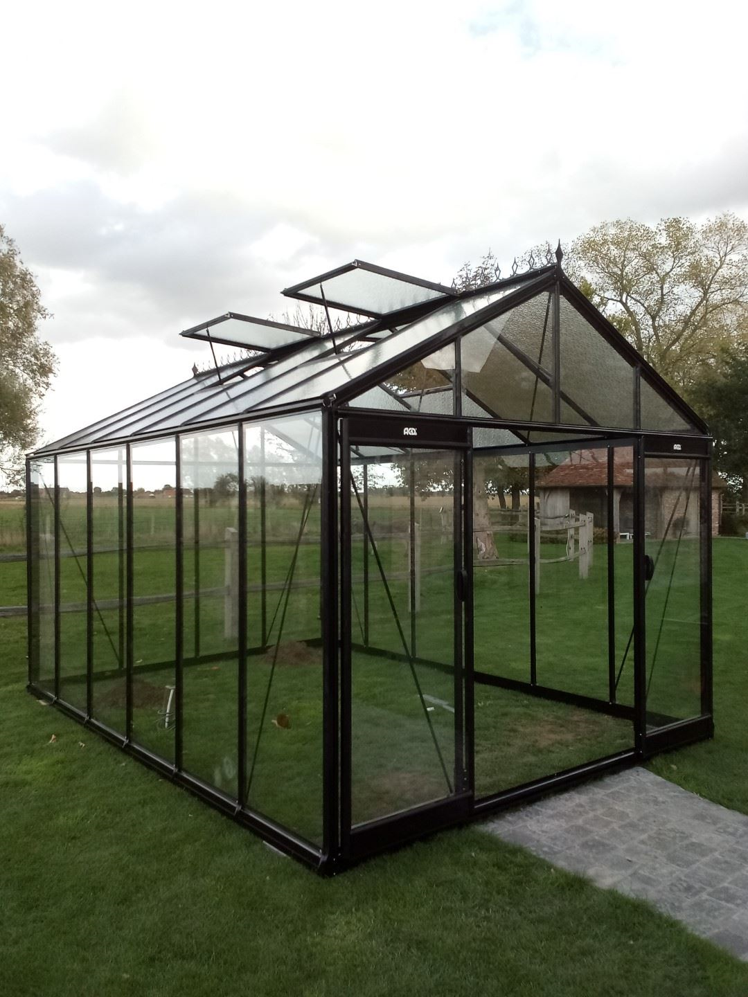 ACD greenhouse Prestige R306XH -3.06 x 4.45m - extra high - Blackline