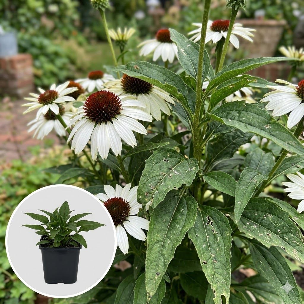 Echinacea-purpurea-White-Meditation-pot-9x9-cm