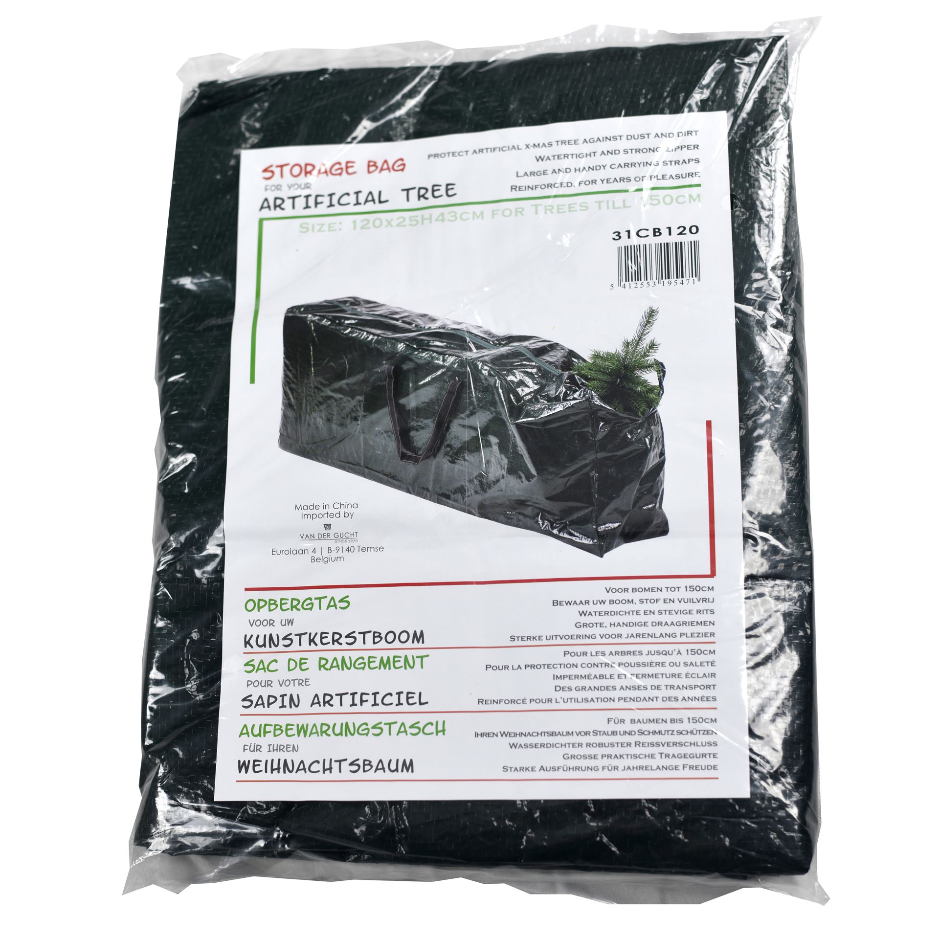 Storage-Bag-kerstboom-120x25x43cm-donkergroen