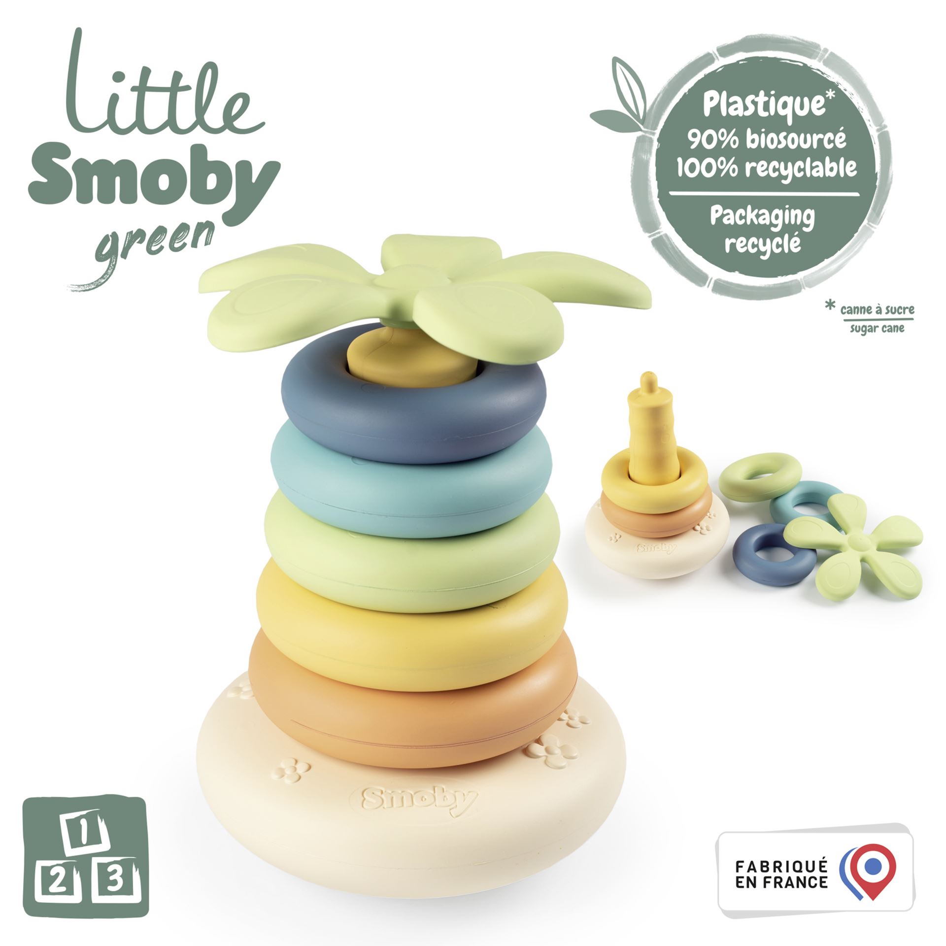 Lttle-Smoby-green-Piramide-van-schijven