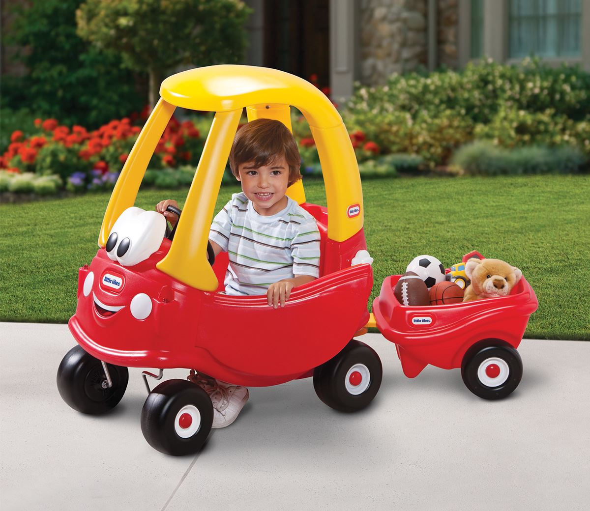 Little Tikes walker trailer Cozy Coupe Red Yellow Creative water fun