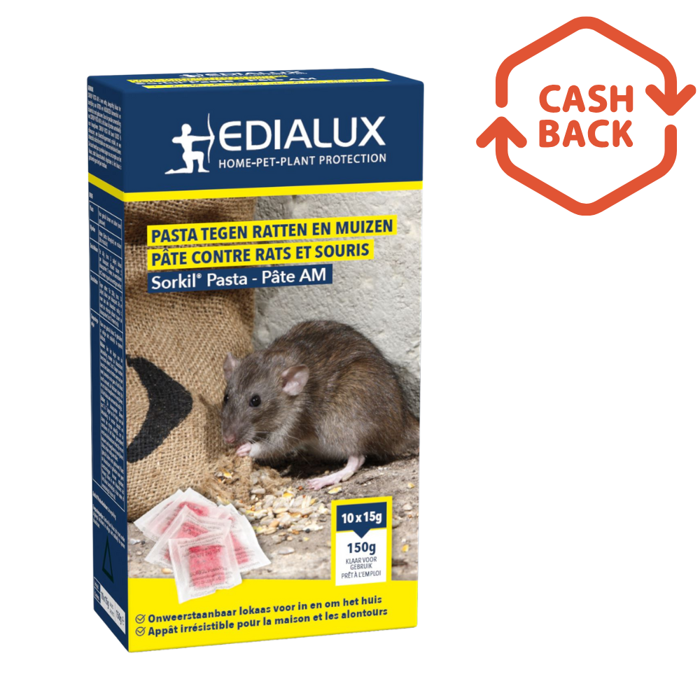 Edialux Sorkil Pasta AM bait - 150g - poison pour rats et souris