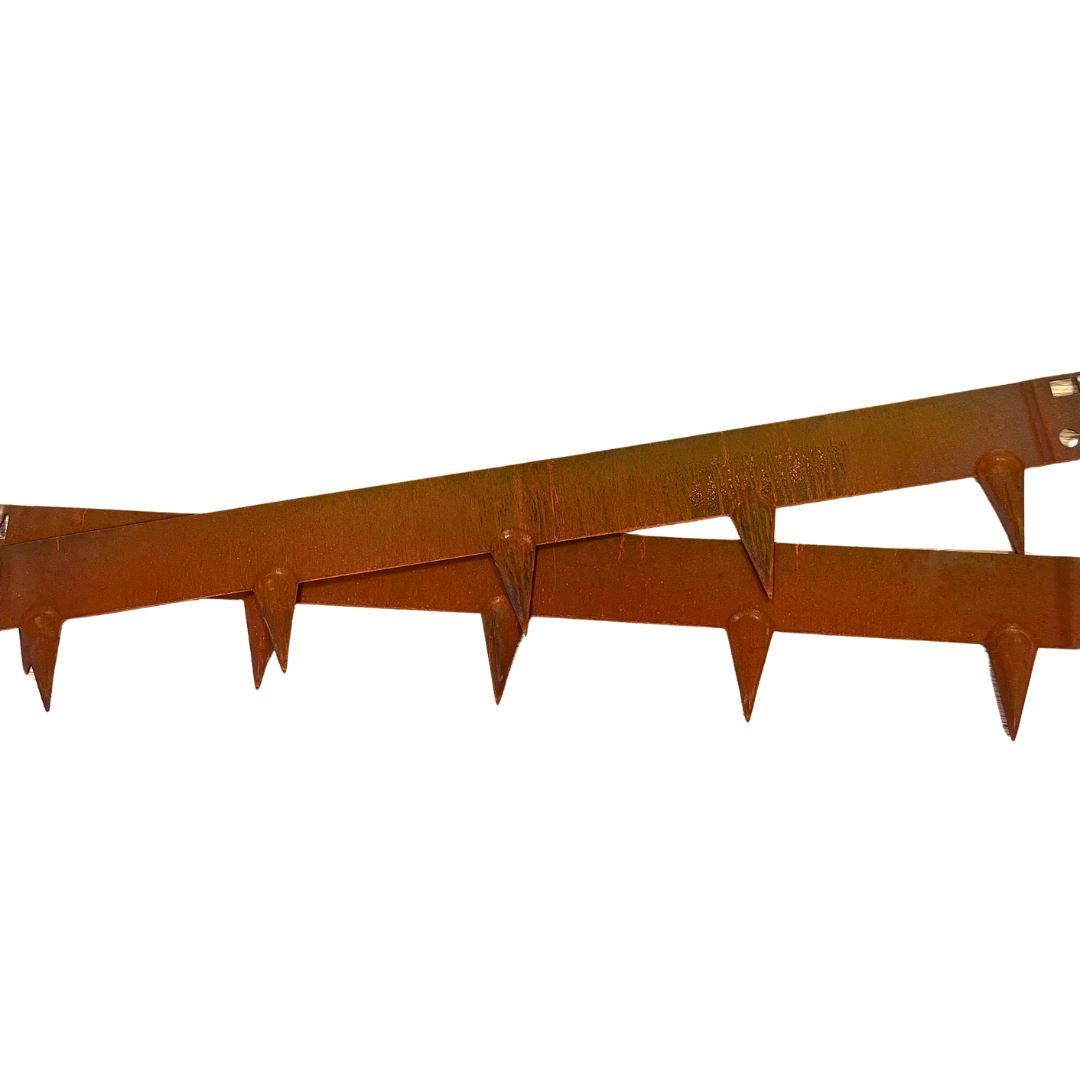 Démarcation en acier corten Famiflora - H : 16cm x L : 100cm - Epaisseur 1,5mm - Acier corten SPA-H