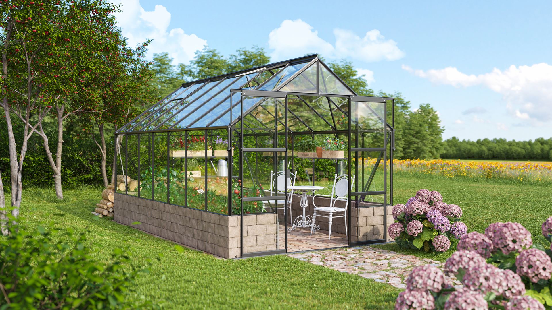 Cassandra-11500-ESG3mm-zwart-Glazen-serre-veiligheidsglas-Vrijstaand-B257-x-L448-x-H249
