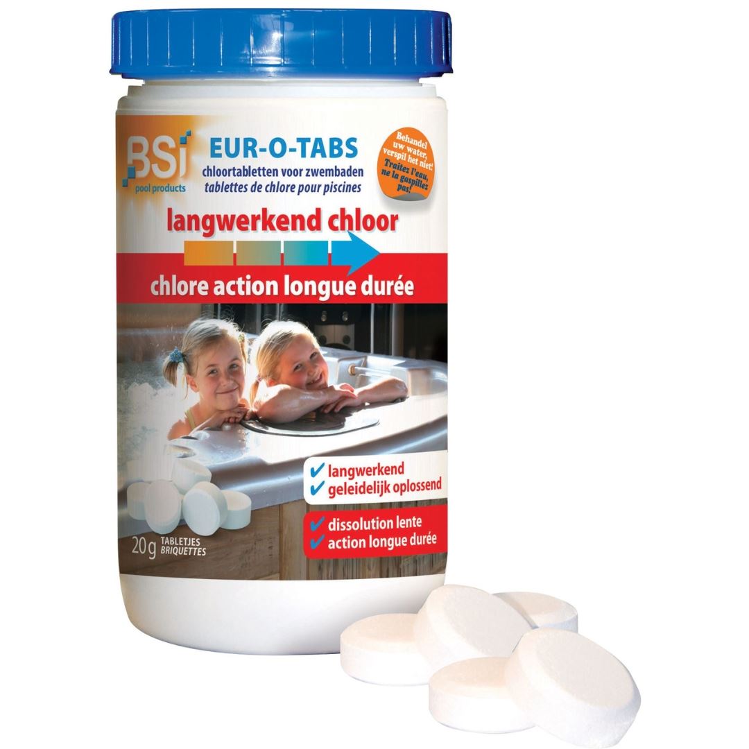 BSI Long acting chlorine tablets 1kg - small tablets of 20g