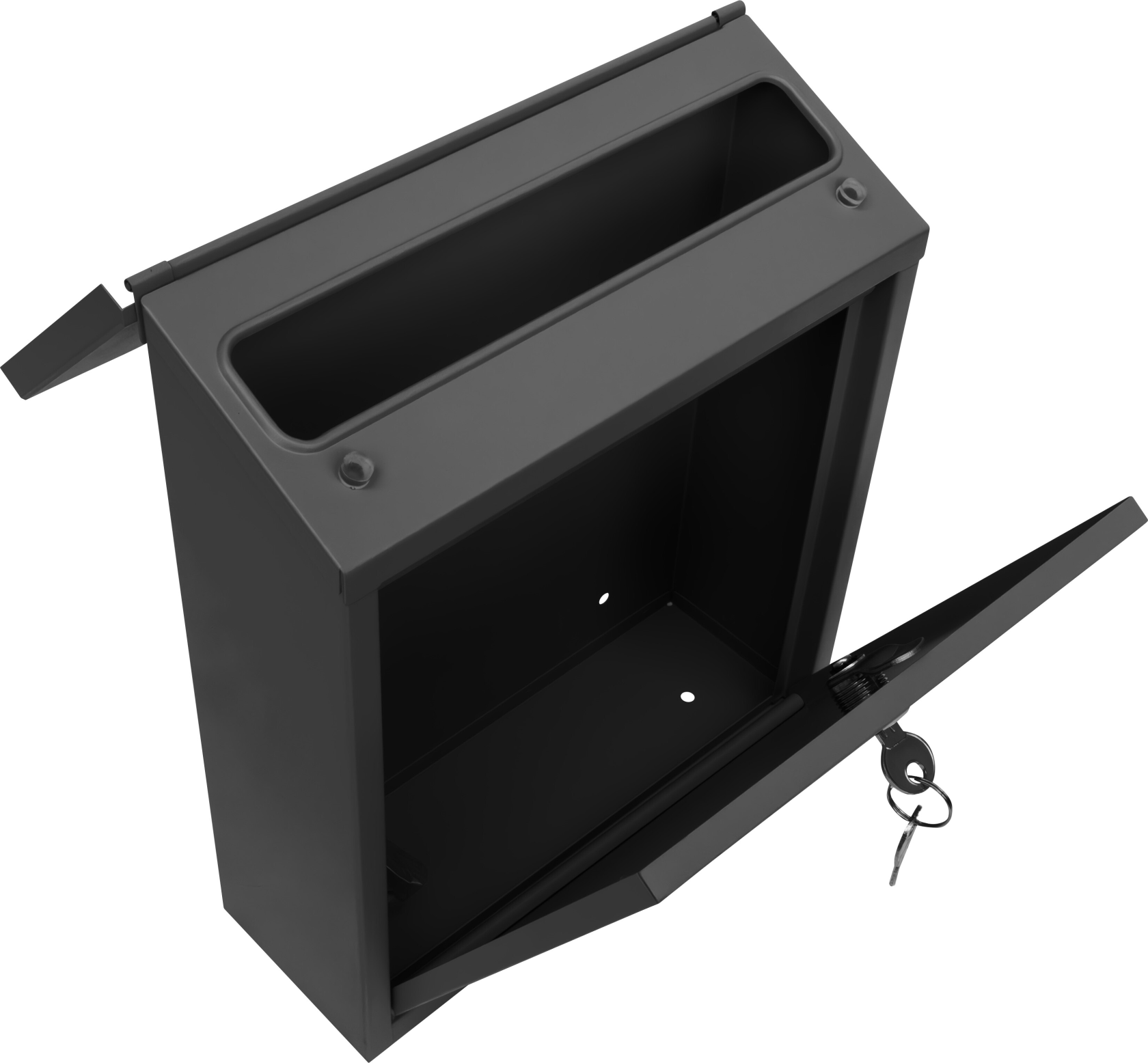 Practo Garden mailbox Amsterdam - matte black - wall mounted