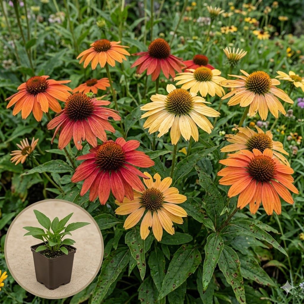 Echinacea-Cheyenne-Spirit-pot-9x9-cm