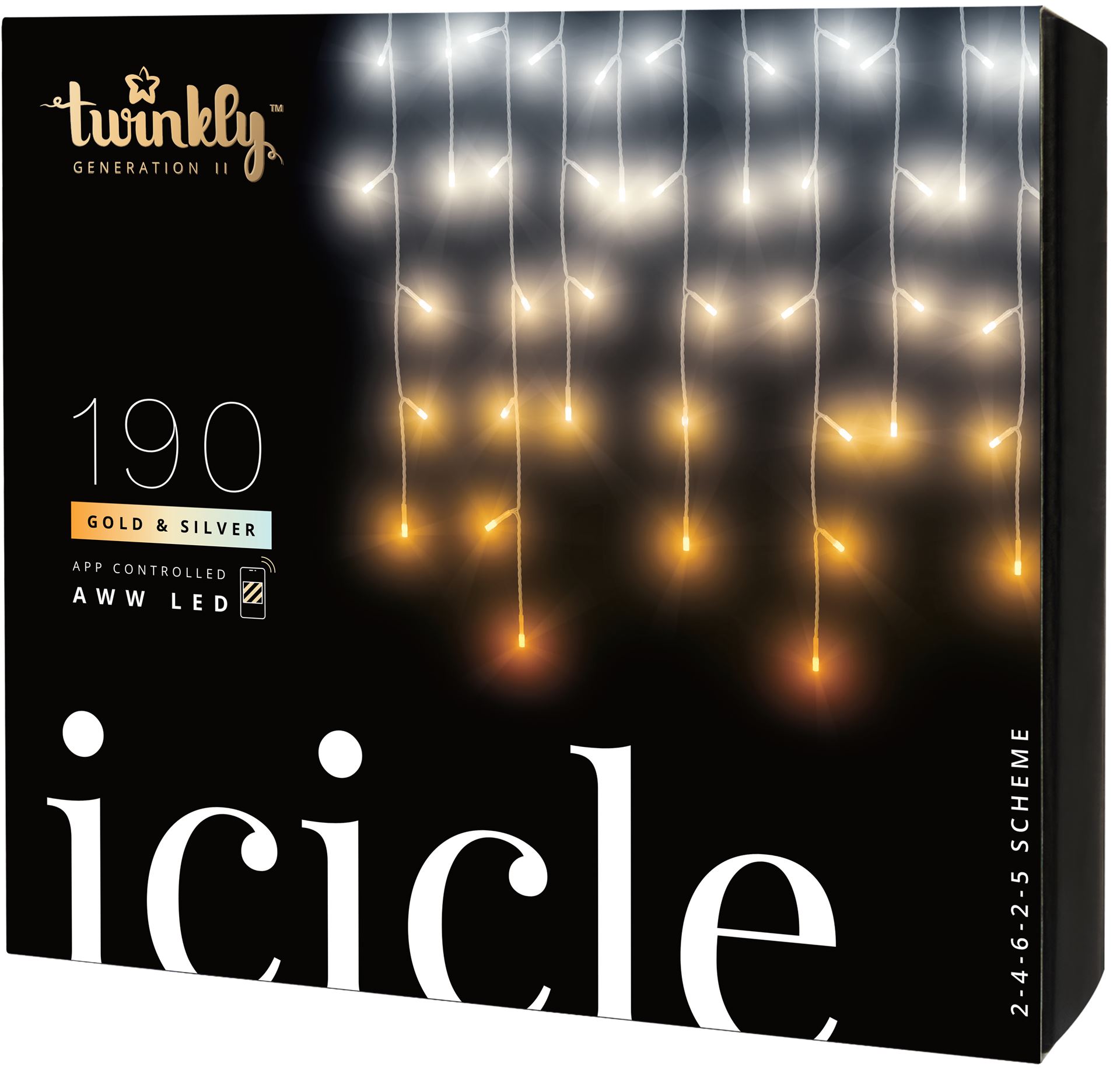 Twinkly-Iciclelight-190LED-AWW