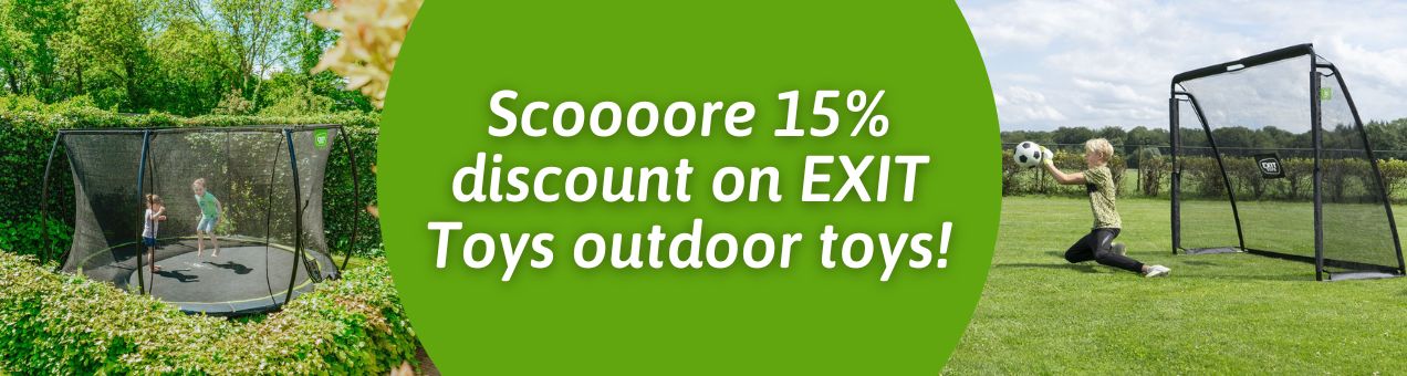 15% discount on outdoor toys Exit Toys