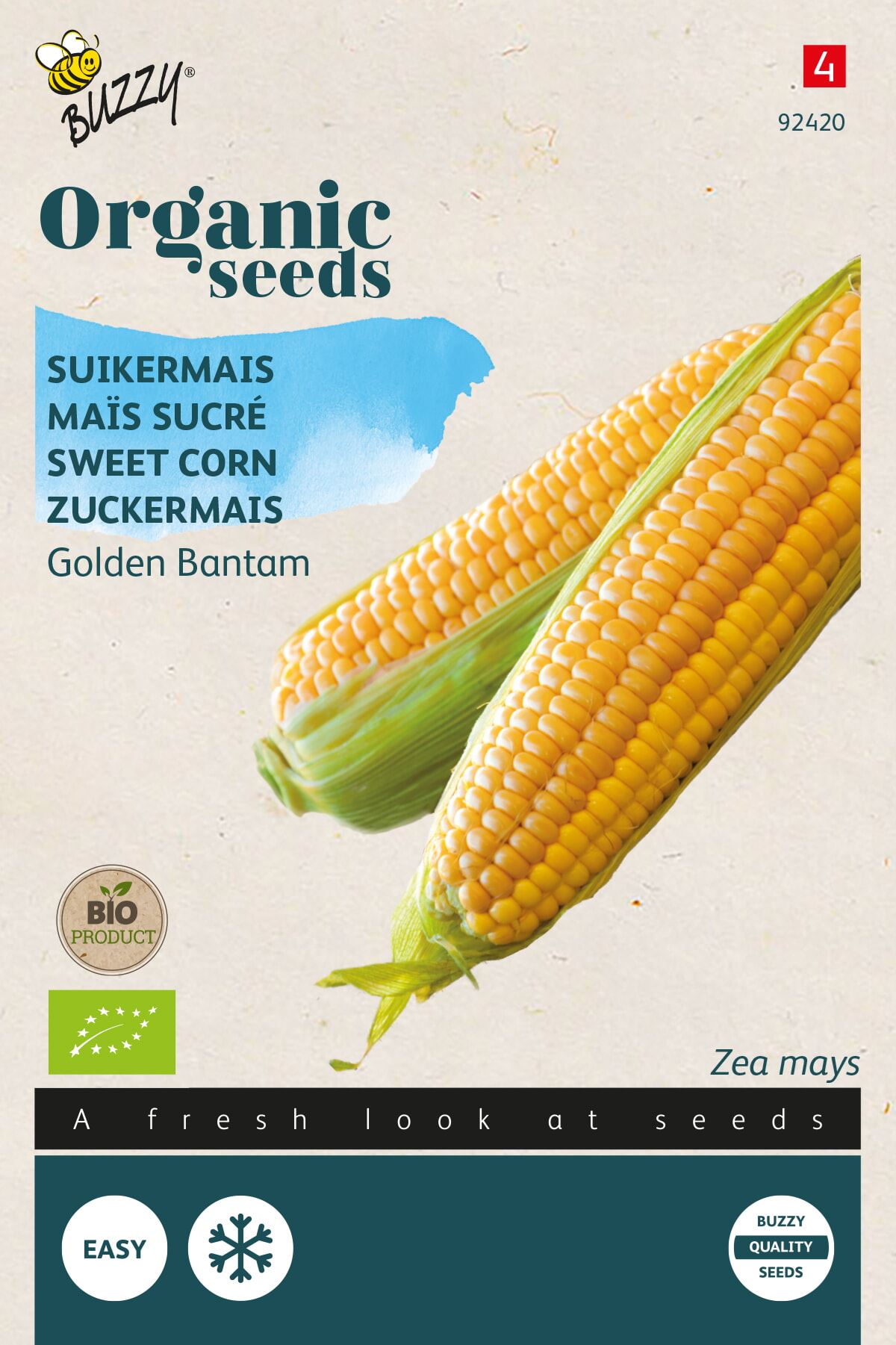 Organic corn Golden Bantam
