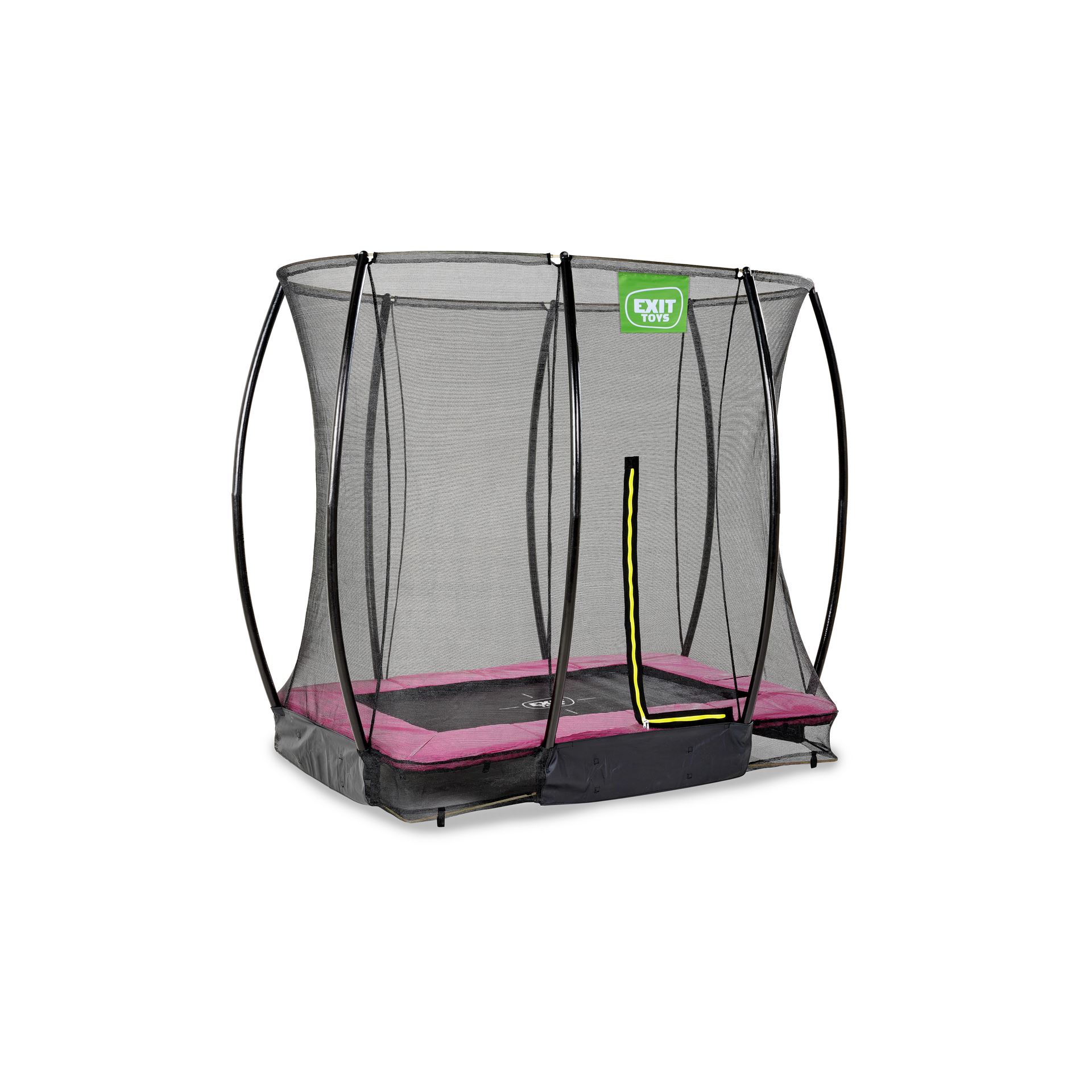 EXIT-Silhouette-inground-trampoline-153x214cm-met-veiligheidsnet-roze