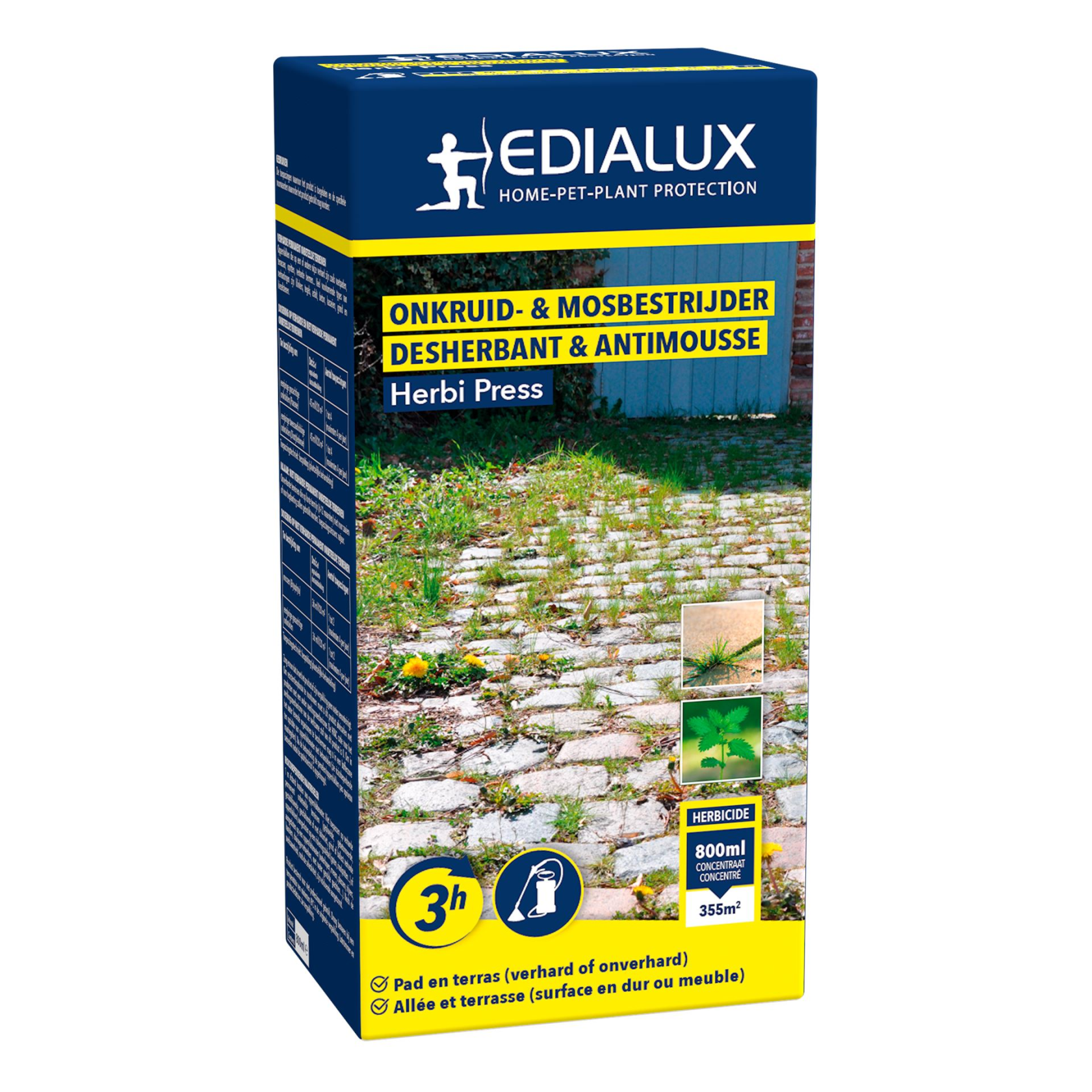 Edialux - Herbi Press - 800ml - Weed and moss pesticide