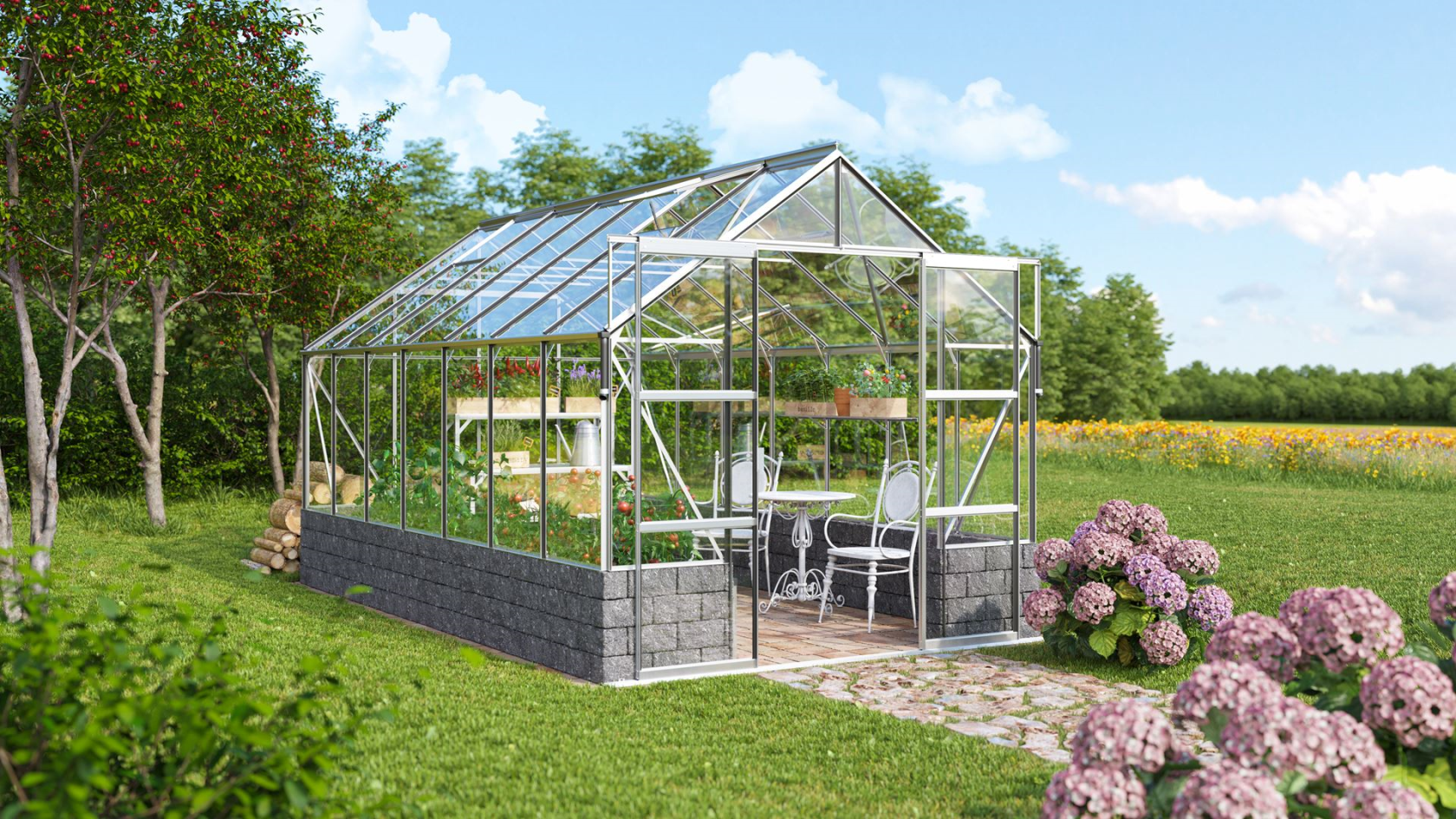 Vitavia Cassandra Greenhouse - 11.5 m² - Aluminum