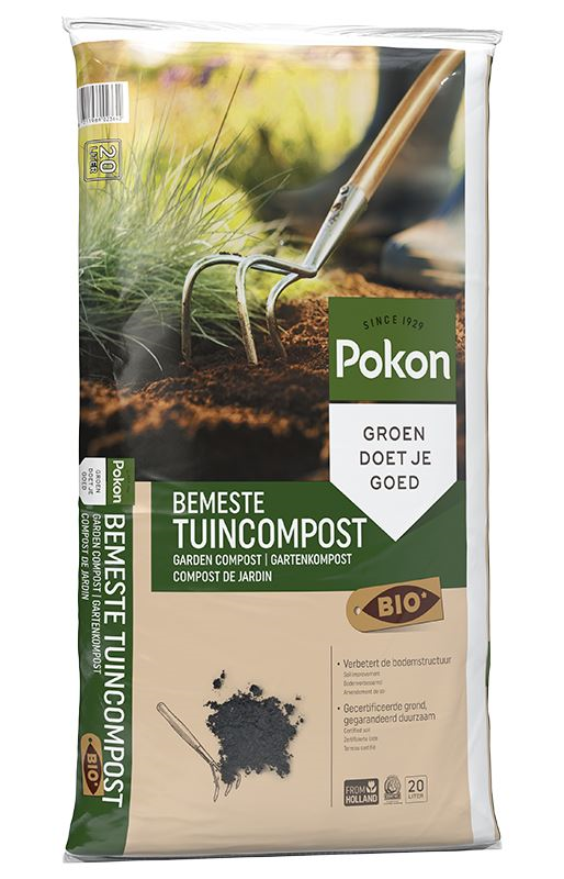 Pokon Bemeste Tuincompost - 20L - Bio