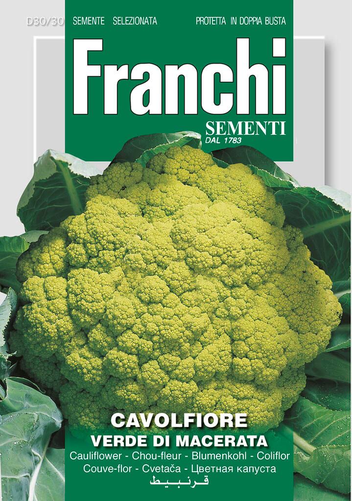 Franchi Sementi Bloemkool zaden - Cavolfiore Verde de Macerata 