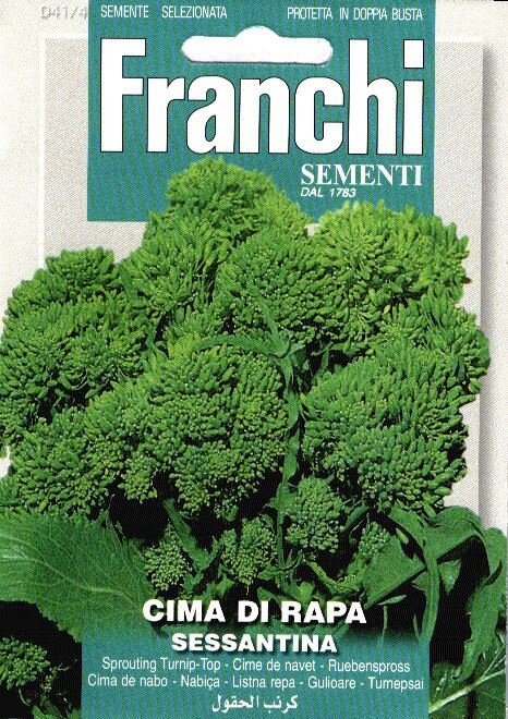 Franchi Sementi Broccoletto zaden - Cima Di Rapa Sessantina