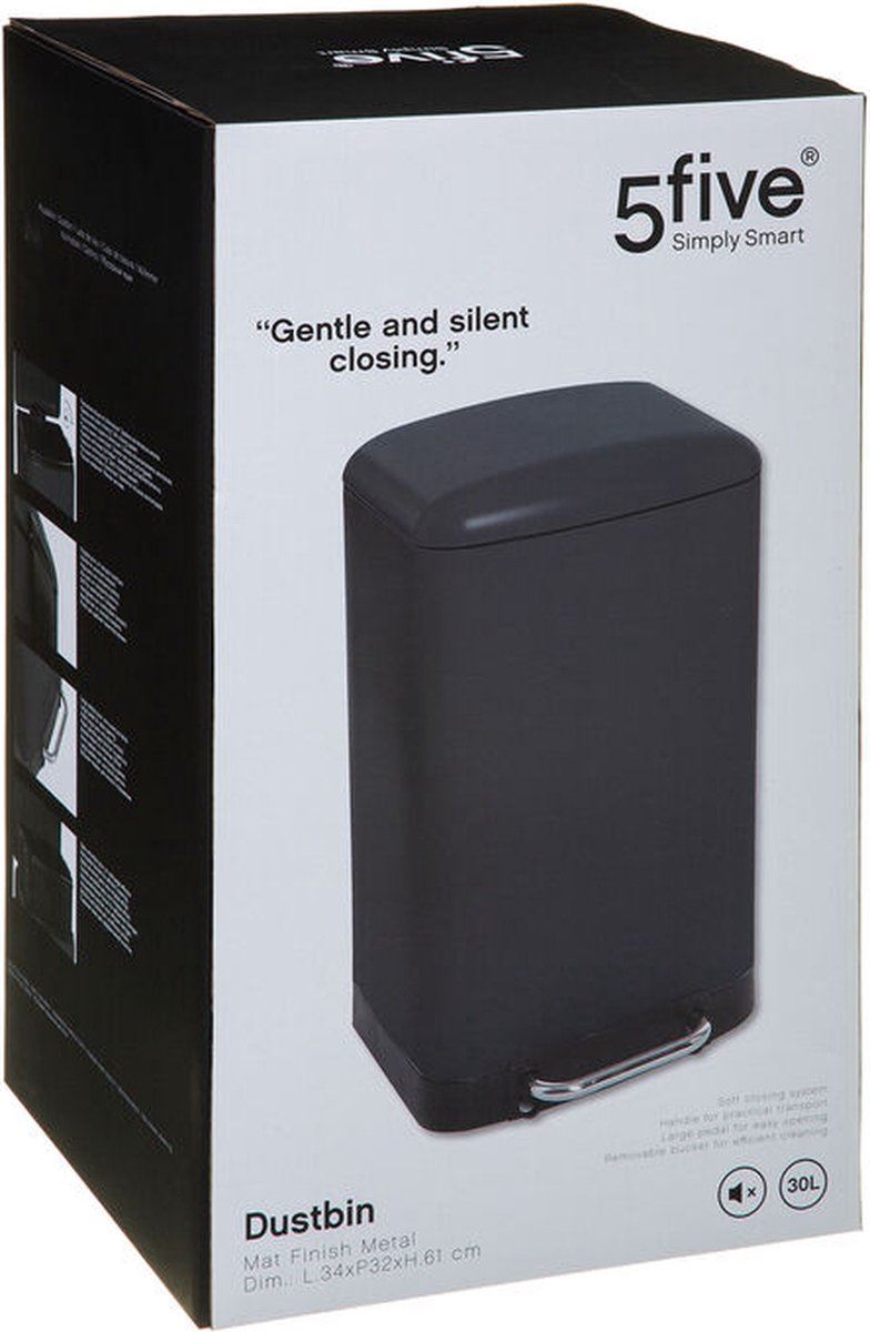 Pedaalemmer-Ariane-30L-metaal-zwart