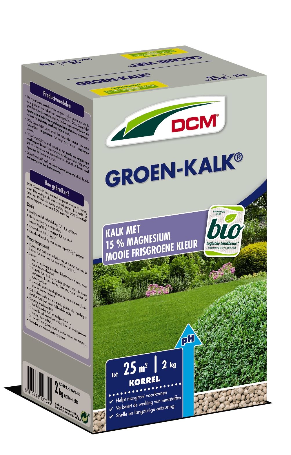 Groen-kalk-2kg-Bio-Gekorrelde-magnesiumkalk-15-MgO-