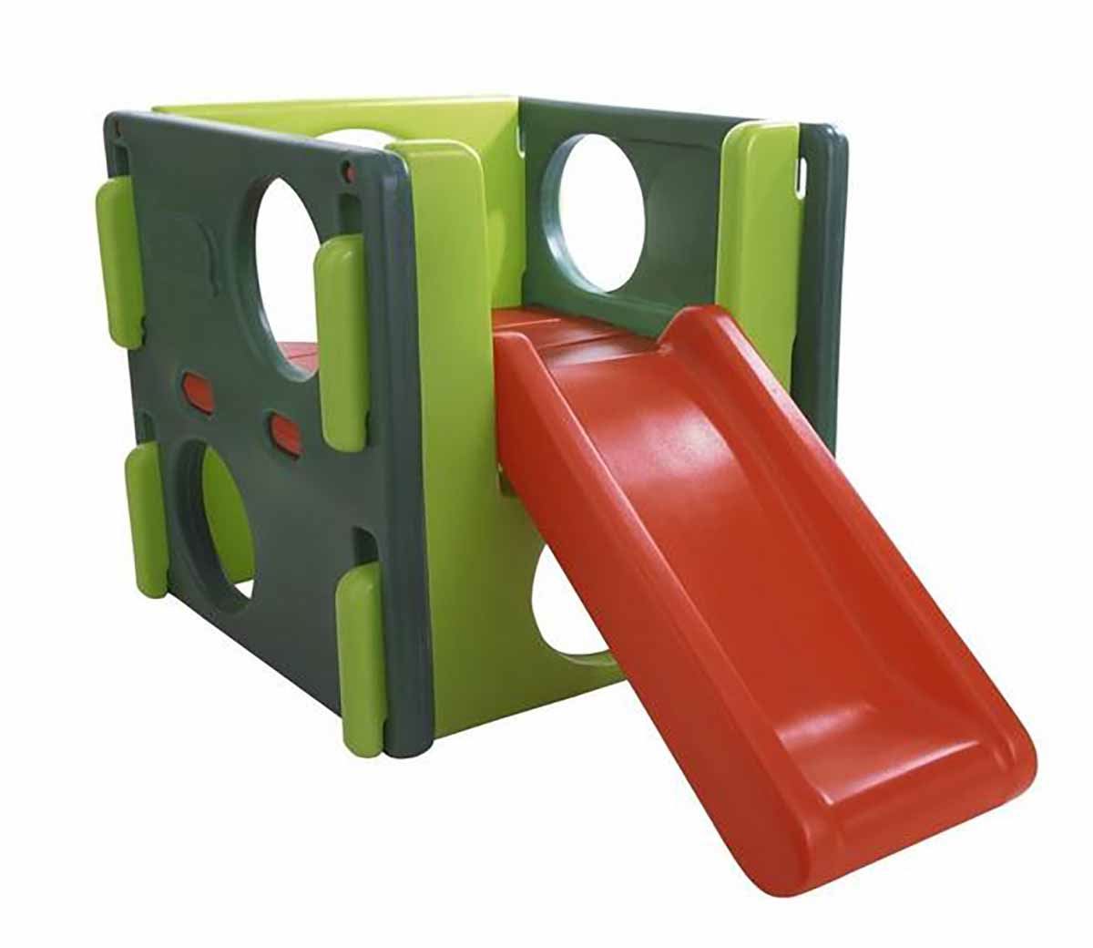 Little-Tikes-klimtoren-Evergreen-met-glijbaan-groen-rood