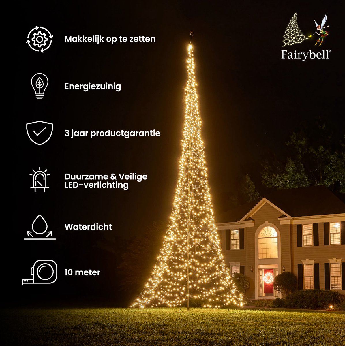 Fairybell-kerstverlichting-kerstboom-buiten-10m-hoog-2000-LED-lampjes-in-warmwitte-kleur-