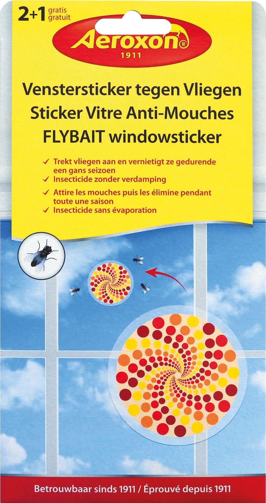 Aeroxon-Vliegen-Dood-Venstersticker-Spiraal-3st