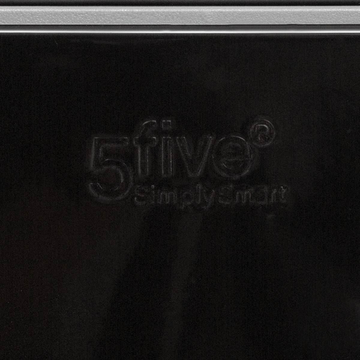 Afvalbak-Safir-30L-met-pedaal-rvs-zwart-