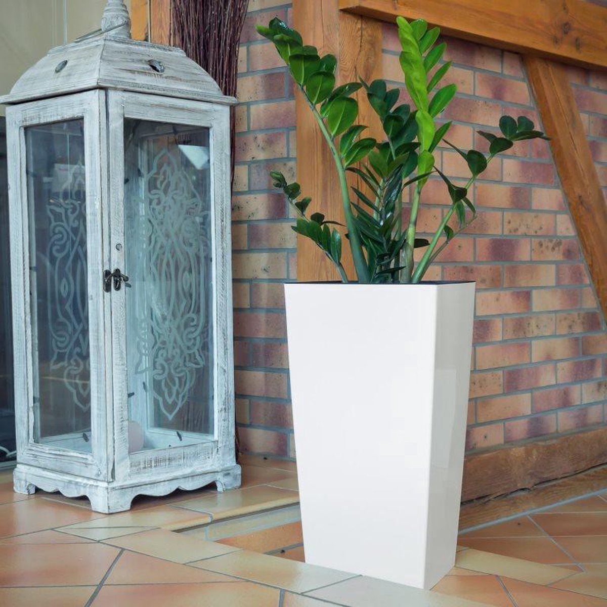 Flower-pot-Urbi-square-white-L32-x-B32-x-H61-cm