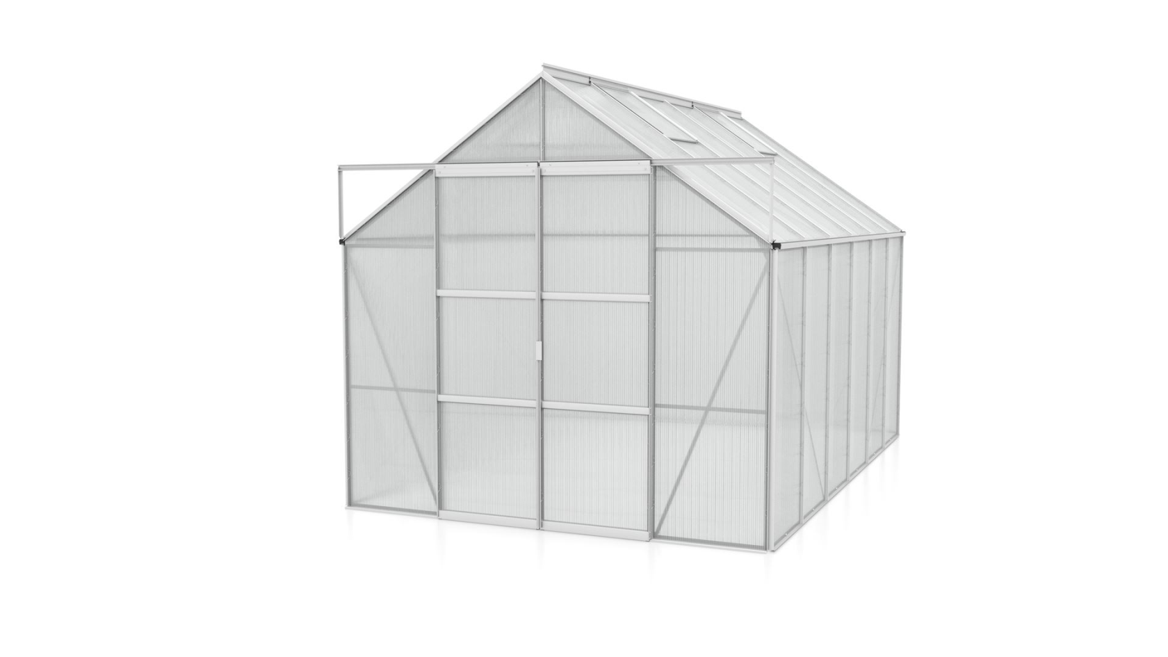 Vitavia Uranus serre - 9,9m² - met 6 mm polycarbonaat - Aluminium