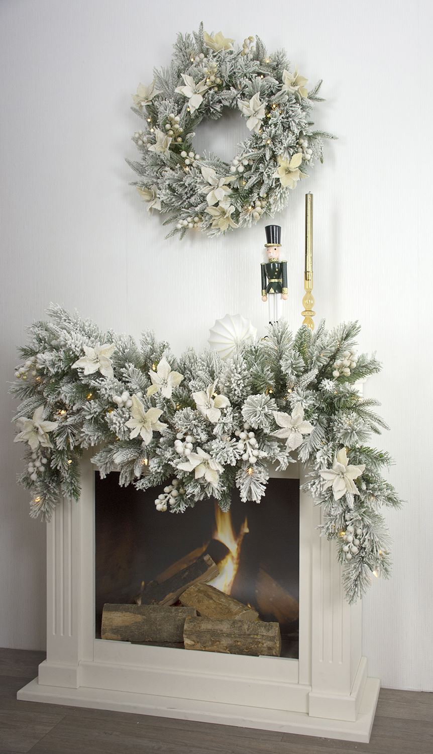 Frosted-Colonial-Mantel-Swag-l183cm-d35cm-70L-batt