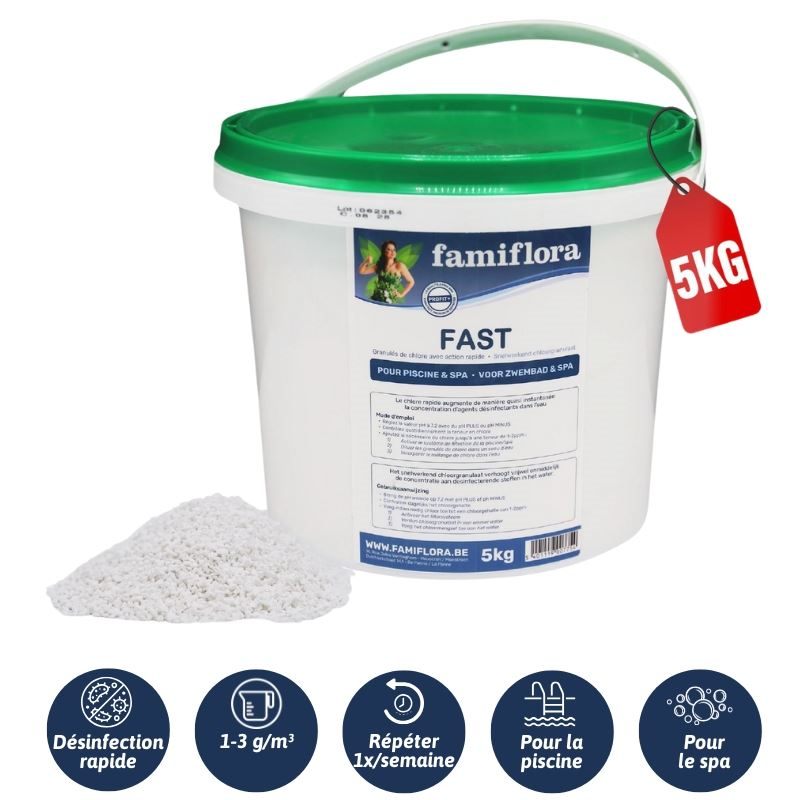 Famiflora Fast - snelwerkend chloorgranulaat 5kg