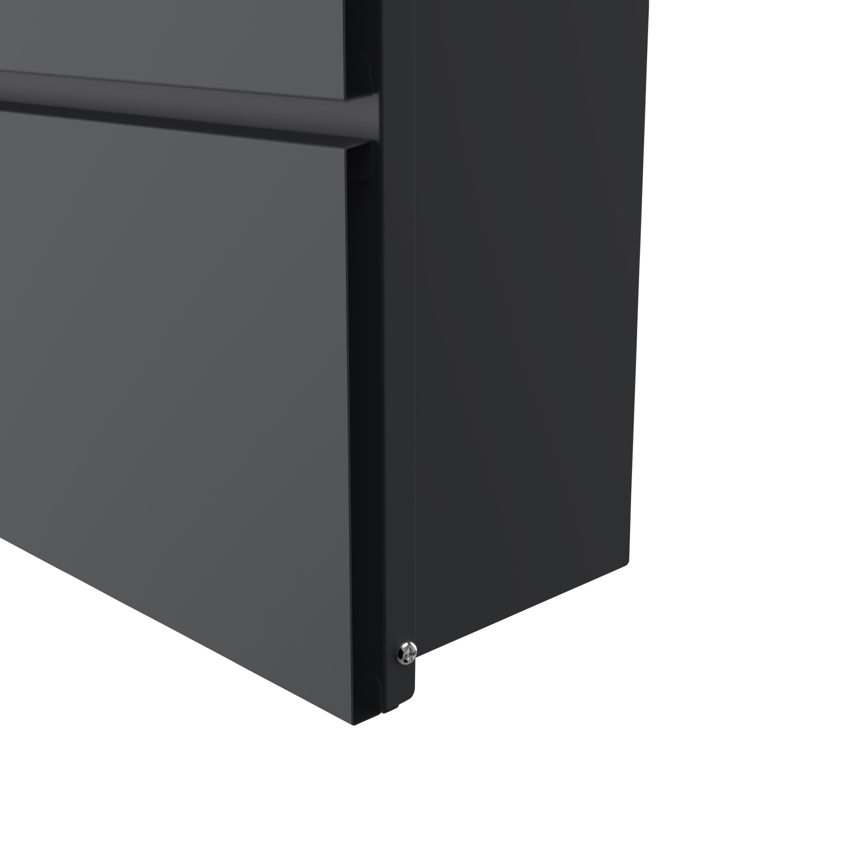 Practo Garden Dijon wall letterbox - 37 x 11 x 37 cm - anthracite - modern design - with cylinder lock - Letter opening 33,5 x 3,3 cm