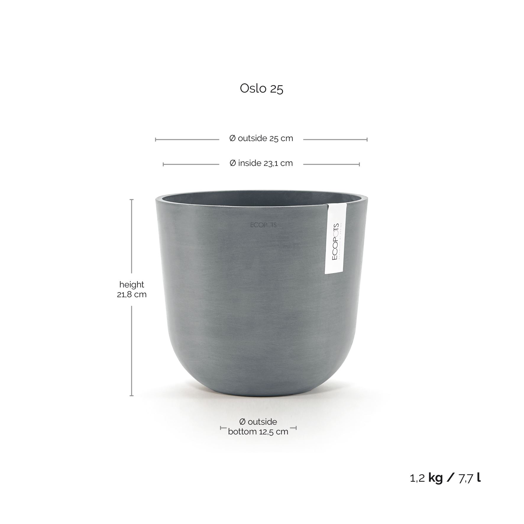 Ecopots-oslo-blue-grey-25-cm-H21-8-cm