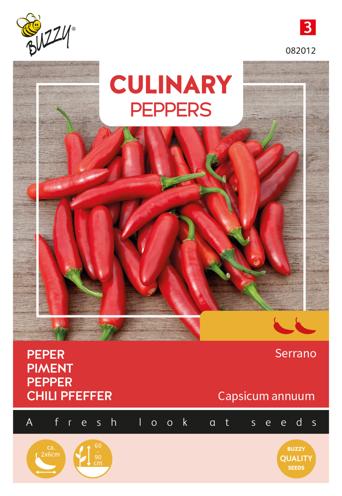Buzzy® Culinary Peppers Serrano - Mexicaanse Klassieker - Pittig & Knapperig