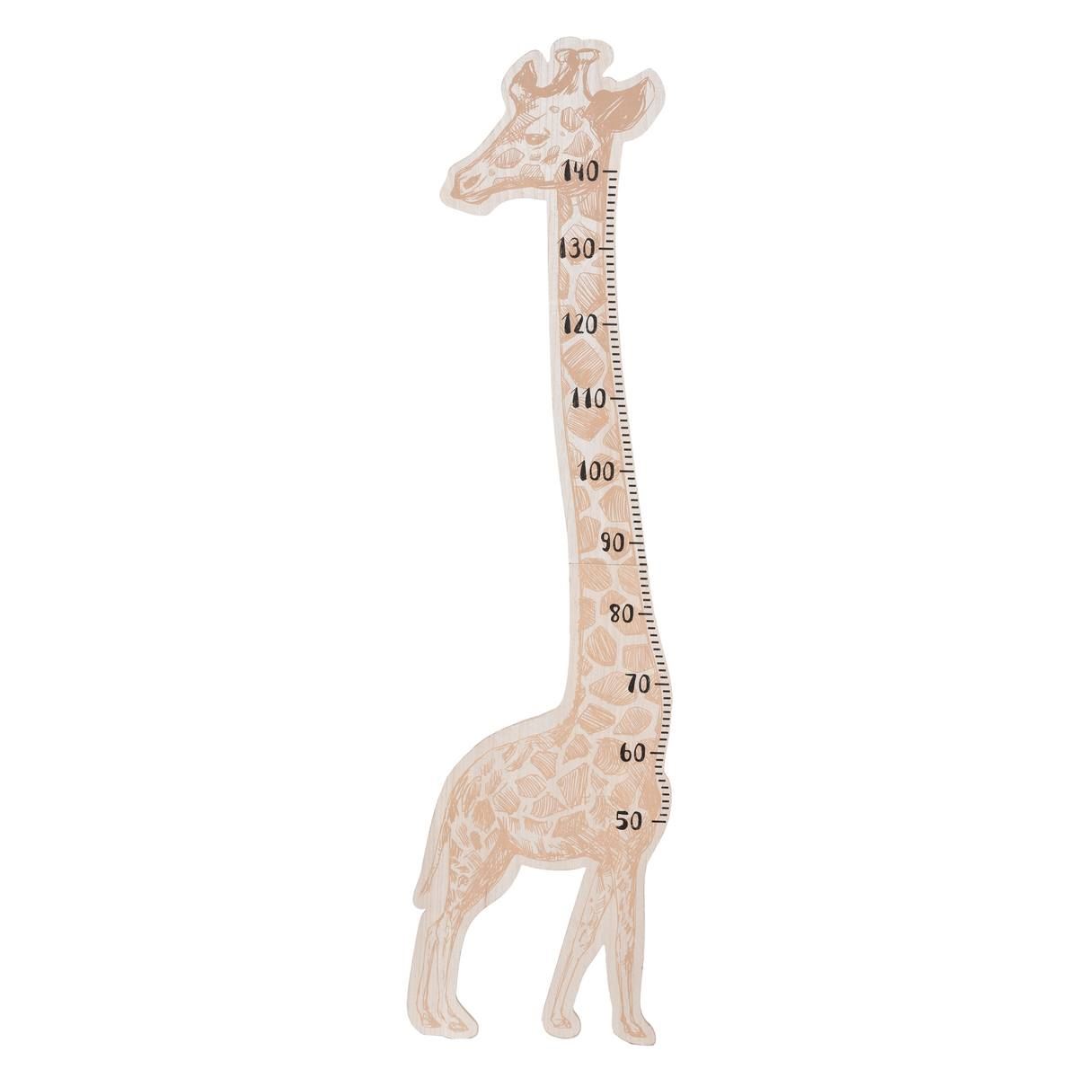 Groeimeter-Giraffe-36x140cm-beige