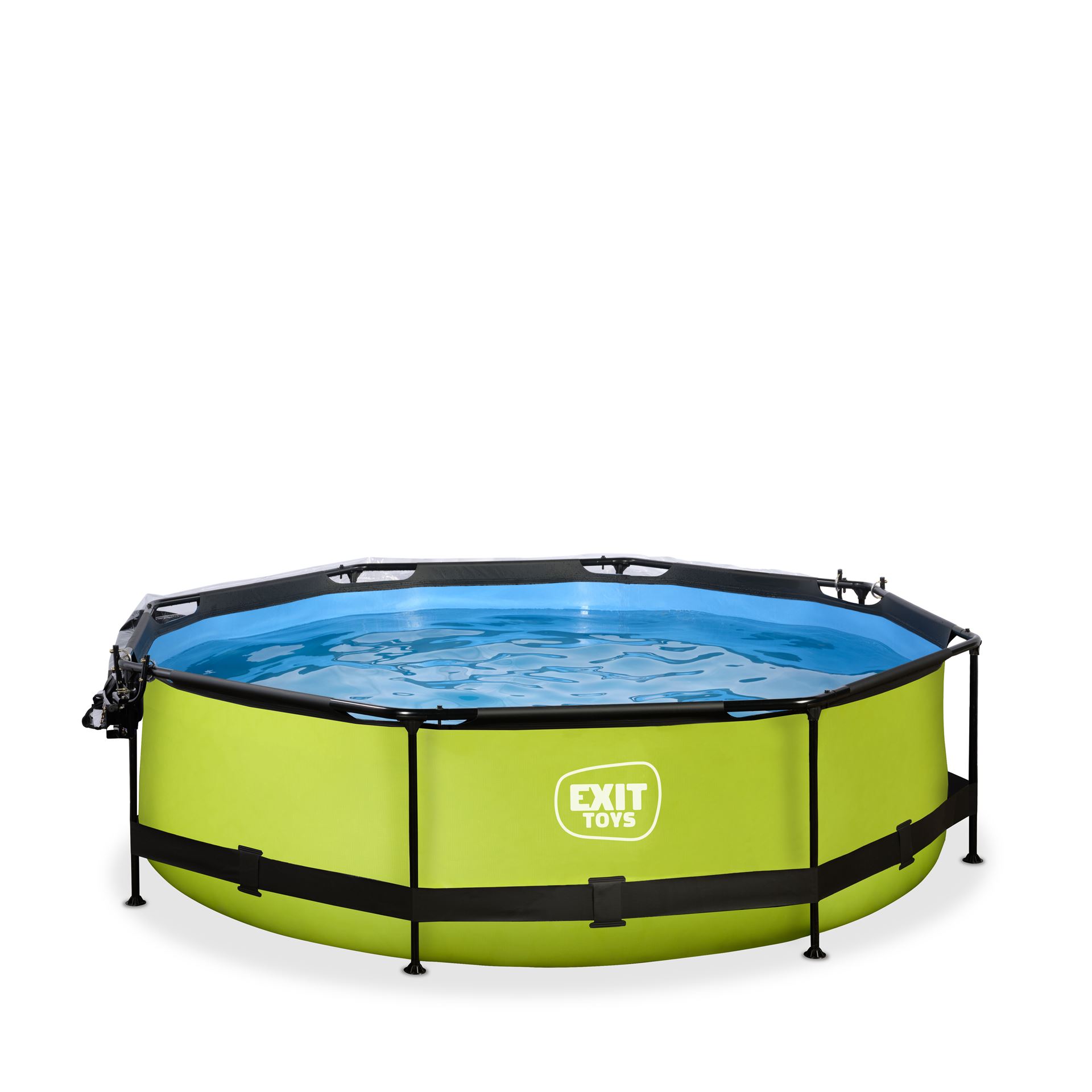 EXIT-Lime-zwembad-300x76cm-met-filterpomp-en-overkapping-groen