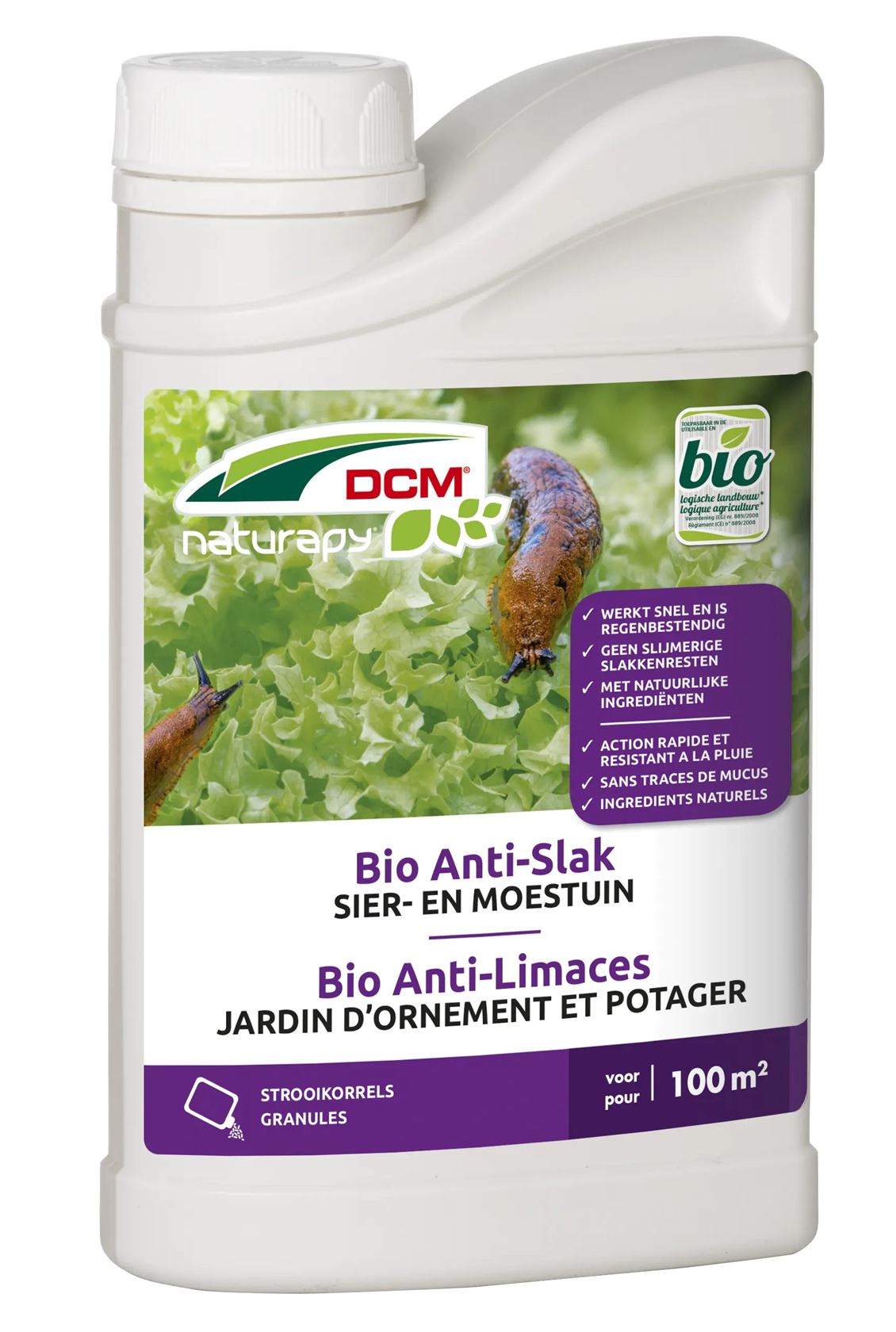 Bio-anti-slak-500gr-100m-Biologische-slakkenkorrels-dmv-ijzerfosfaat