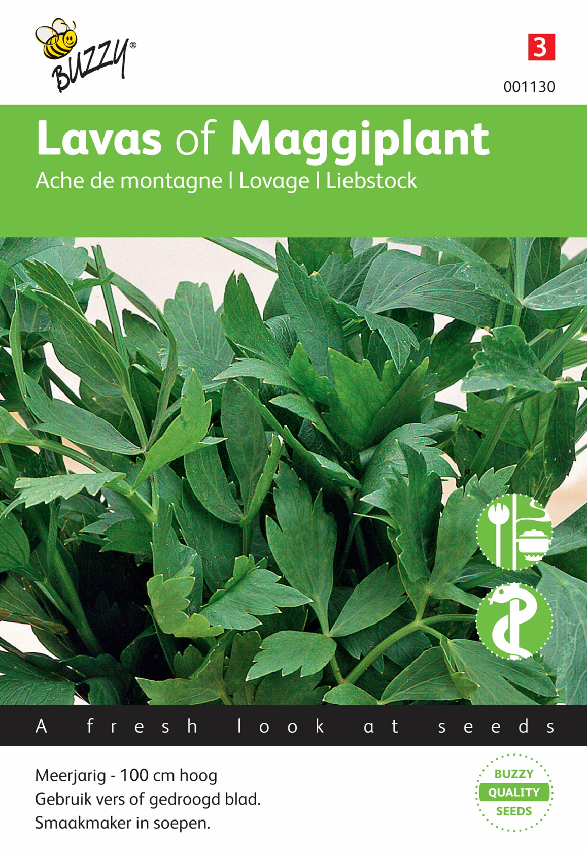 Graines Buzzy Seeds de livèche ou de « Maggiplant » - Ache de montagne