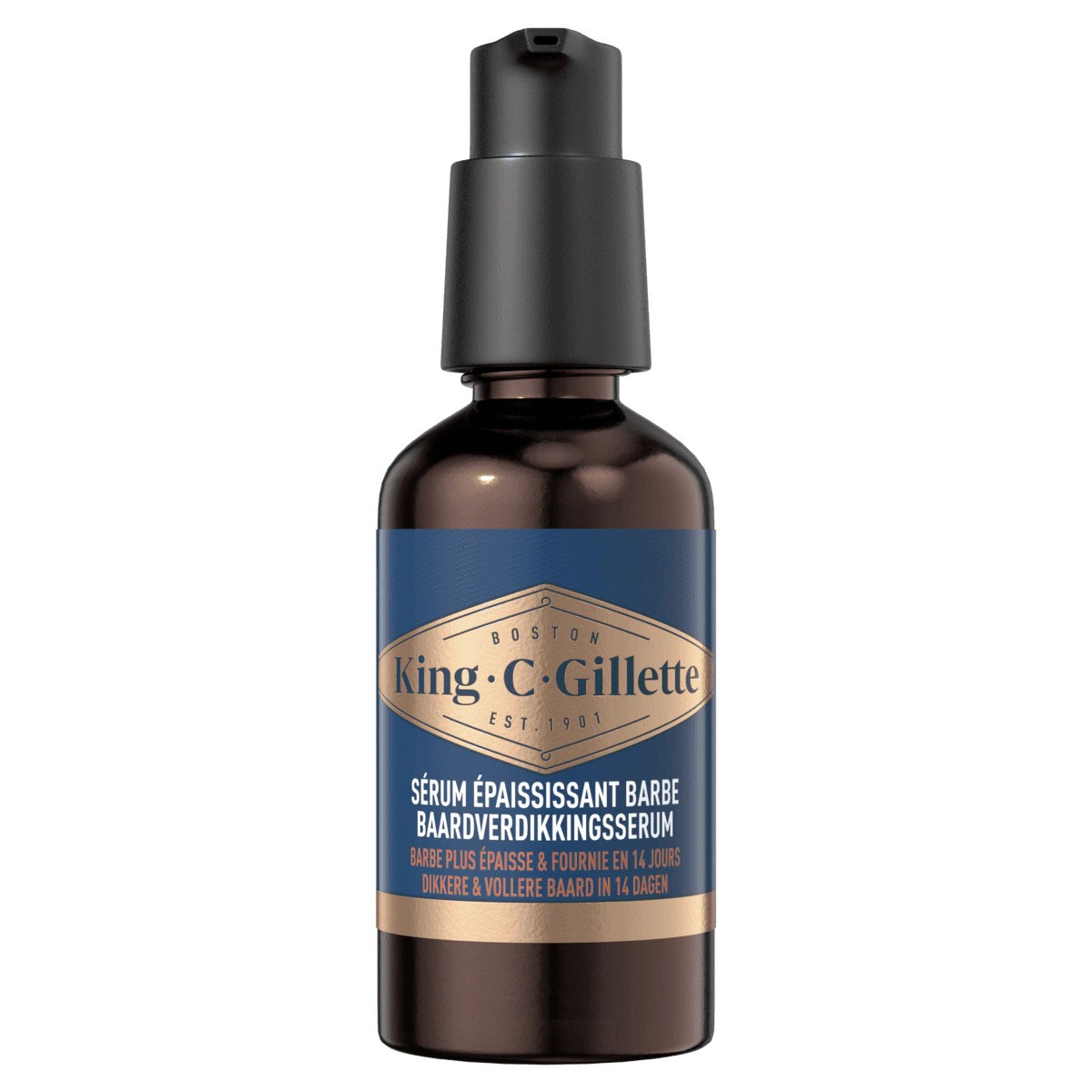 King C. Gillette Beard Thickening Serum - 50 ml - Full beard in 14 days - Nurturing